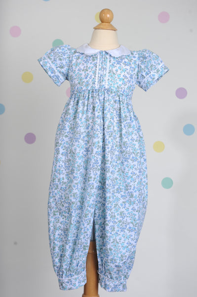 Girl Long Bubble in Blue Rose