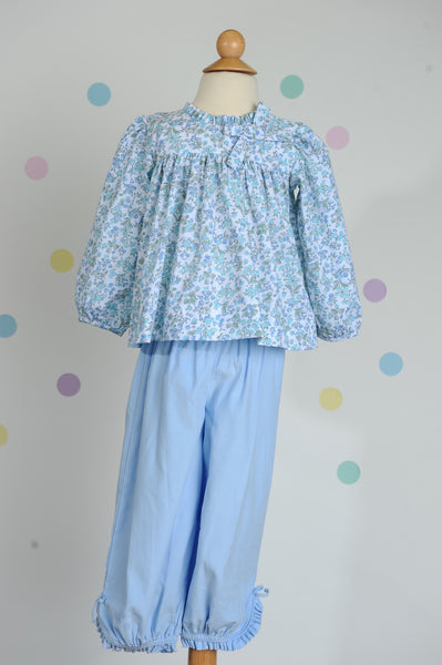 Girl Bubble Pant in Blue Corduroy ALL