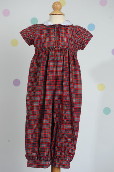 Boy Long Bubble in Tartan