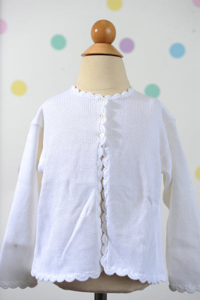 Girl Sweater with White Trim