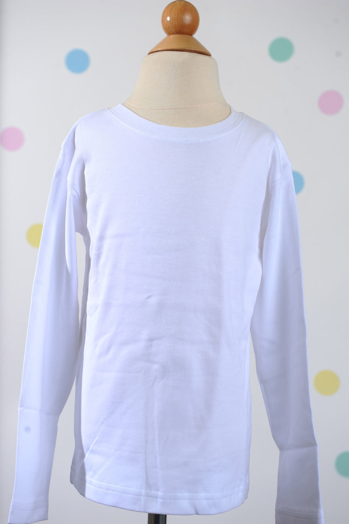 Longsleeve Crew Tea in White